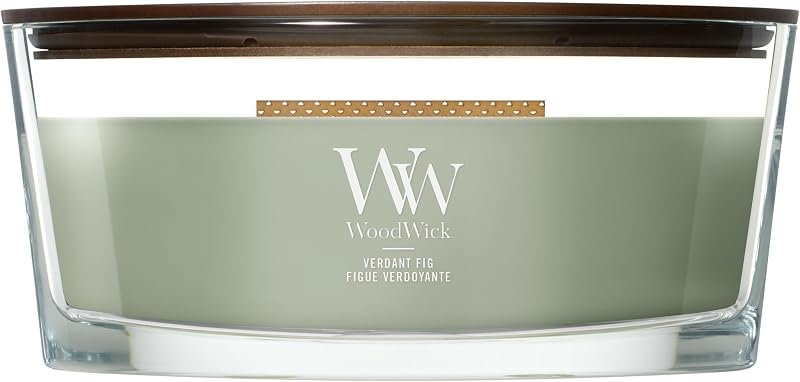 WoodWick Scented Candle | Ellipse Candle | Verdant Fig | Perfect Gifts For Women