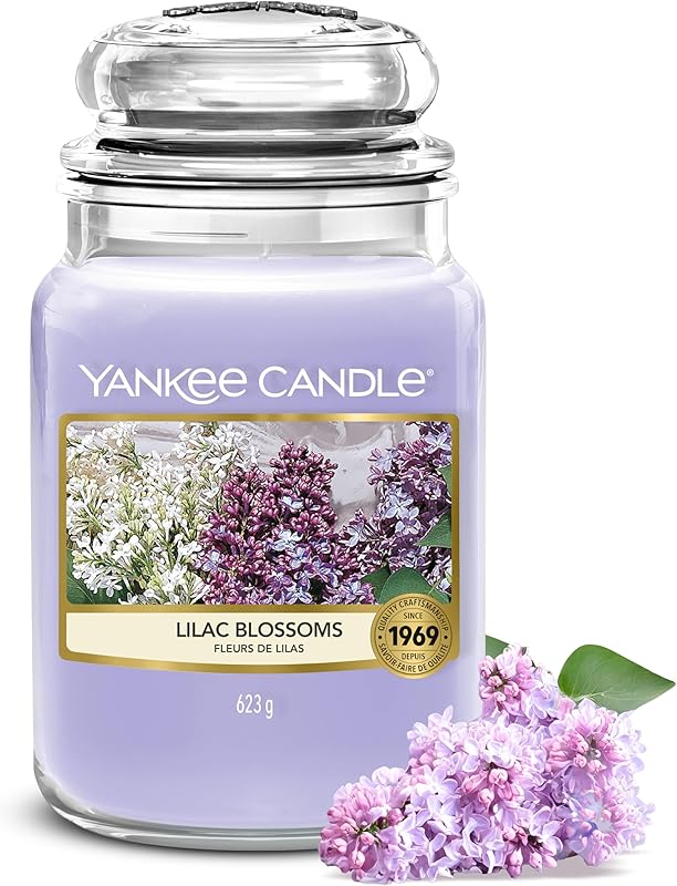 Yankee Candle Scented Candle | Lilac Flowers Large Jar | Long Lasting Candles: Up to 150 Hours | Perfect Gifts