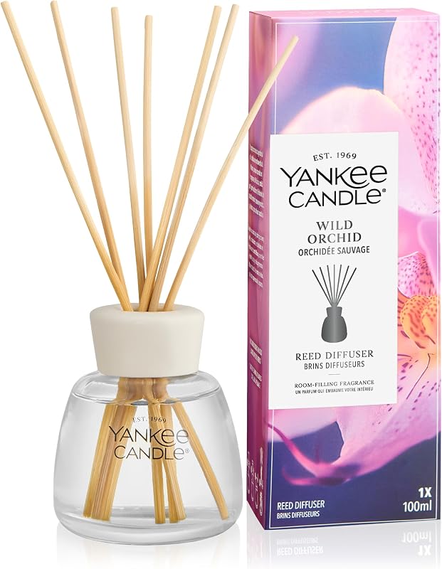 Yankee Candle Reed Diffuser | Wild Orchid | For Small to Medium Spaces | Up to 10 Weeks Fragrance