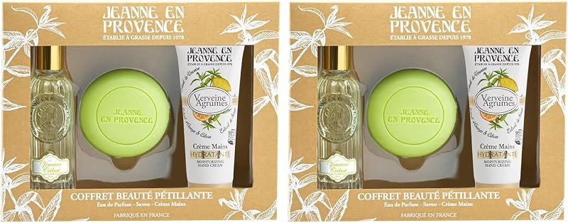 JEANNE EN PROVENCE - Verbena Sparkling Beauty Set - Eau de Parfum 60 ml + Hand Cream 75 ml + Solid Soap 100 g 