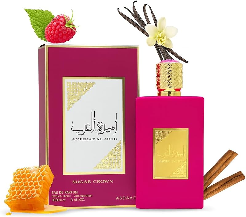 Asdaaf Ameerat Al Arab Sugar Crown Eau de Parfum, 100 ml, Limited Edition