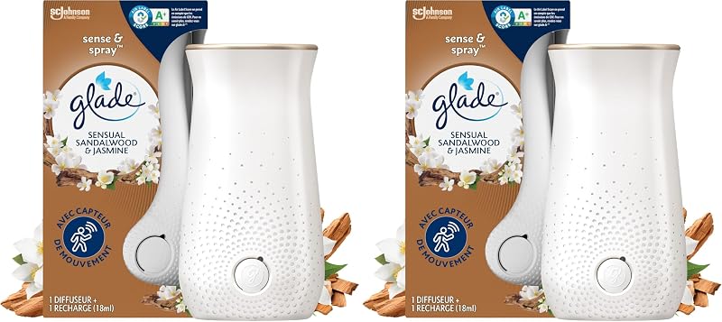 Glade Sense & Spray Motion Sensing Diffuser – Infused with Essential Oils – Up to 2 Months Fragrance – Sensual