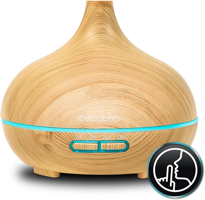 Cecotec Ultrasonic Humidifier - Pure Aroma 300 Yang Extra Electric Aroma Diffuser. 300 ml Tank, 7 LED Colours 