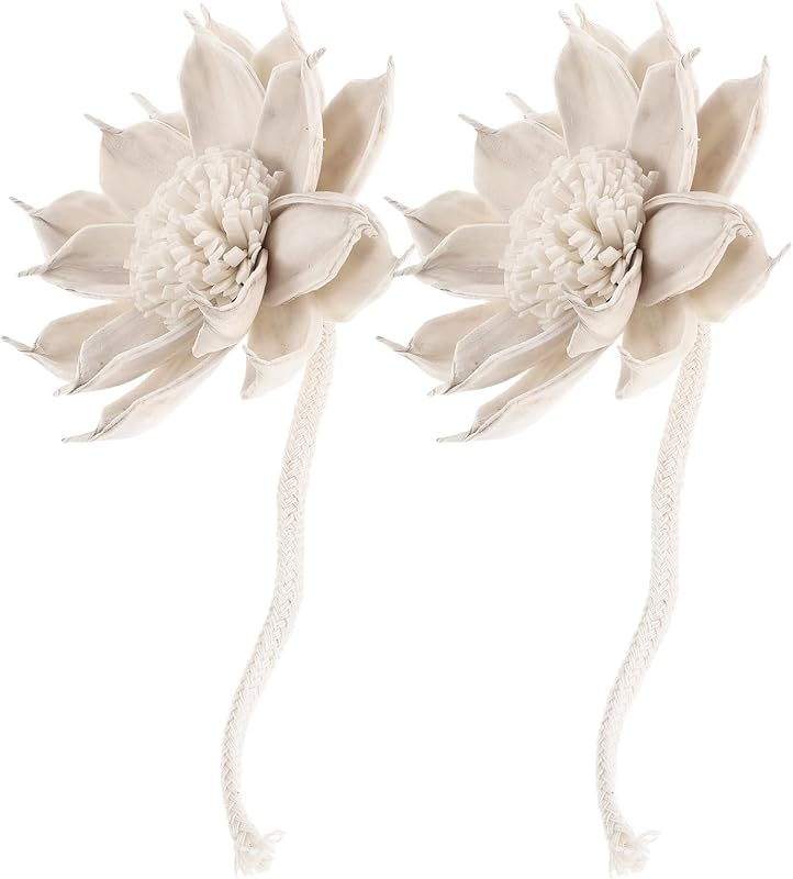 Cabilock 2 Pièces Diffuseur Décoratif sans Feu avec Bâtonnets en Papier Paille et Corde en Coton, Diffuseur de
